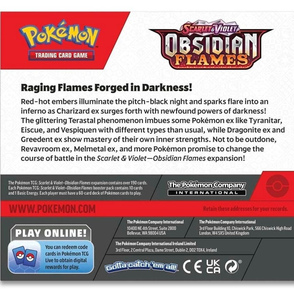 Pokémon Scarlet &amp; Violet | Obsidian Flames | Booster Box