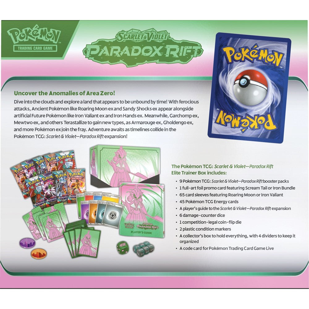 Pokmon TCG Scarlet Violet - Paradox Rift Elite Trainer Box - Iron Val - Level Up Store Pokmon TCG Scarlet Violet - Paradox Rift Elite Trainer Box - Iron Val - Level Up Store