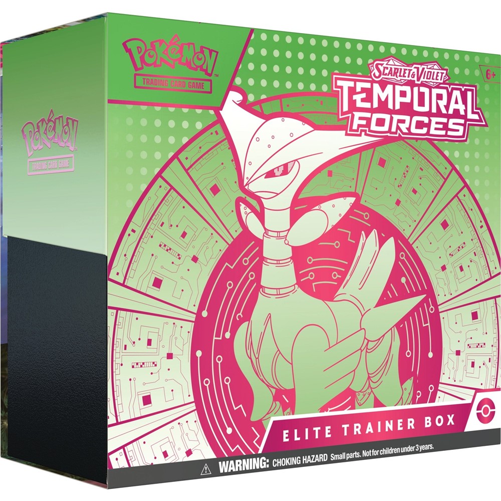 Pokemon TCG Scarlet & Violet - Temporal Forces Elite Trainer Box - Iron Leaves