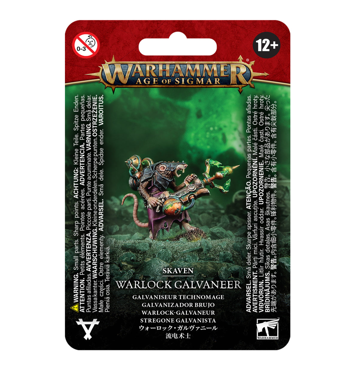 Warhammer Age of Sigmar: SKAVEN: WARLOCK GALVANEER