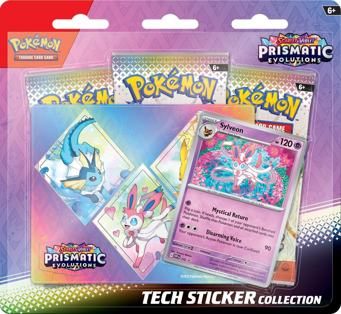 Pokemon: Scarlet & Violet Prismatic Evolutions: Tech Sticker Blister ...