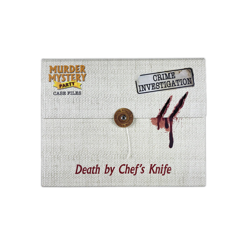 Murder Mystery Party Case Files - Death By Chef&#39;s Knife