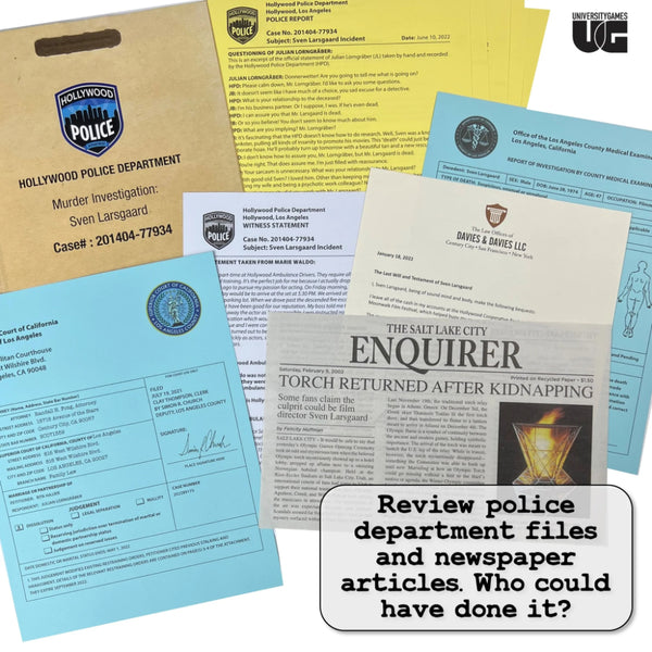 Murder Mystery Party Case Files - Murder Noir - Level Up Store