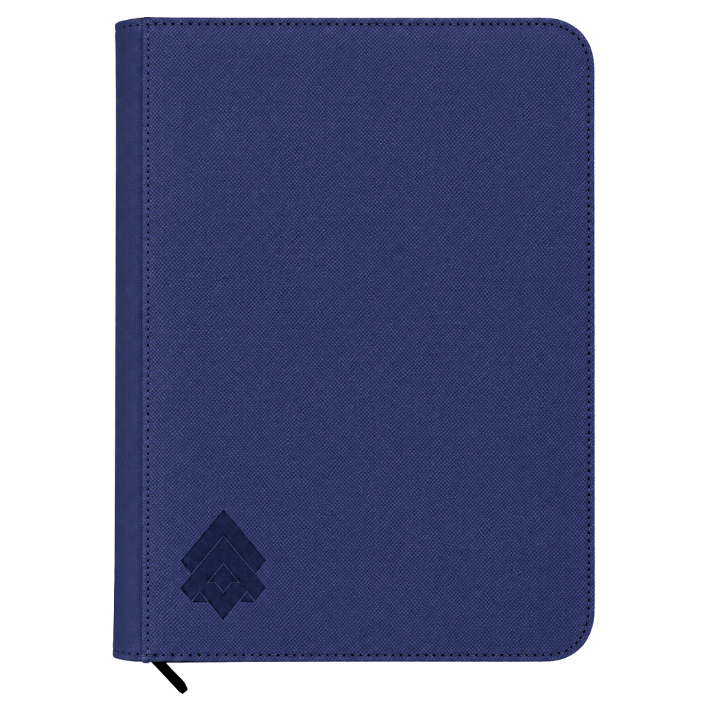 Level Up 9 Pocket Zip Card Binder | Diamond Series | 360 cards | Midnight Blue