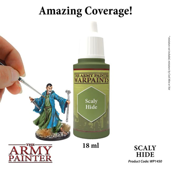 The Army Painter Warpaints: Scaly Hide Acrylfarbe | 18 Ml | Für Miniaturen & Tabletop | Deckend & Leicht Zu Verarbeiten