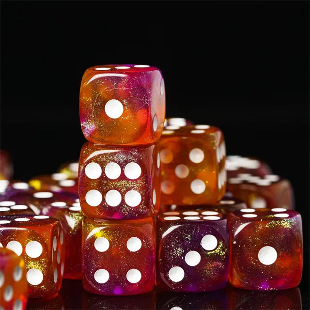 Level Up Dice | 16mm D6 Galaxy Candy | 12 Dice