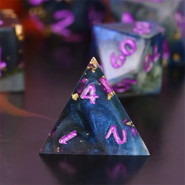 Level Up Handmade Dice | Galaxy | Purple