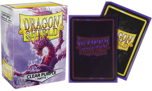 Dragon Shield Sleeves Standard: Matte Clear Purple (100)