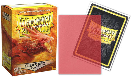 Dragon Shield Sleeves Standard: Matte Clear Red (100)