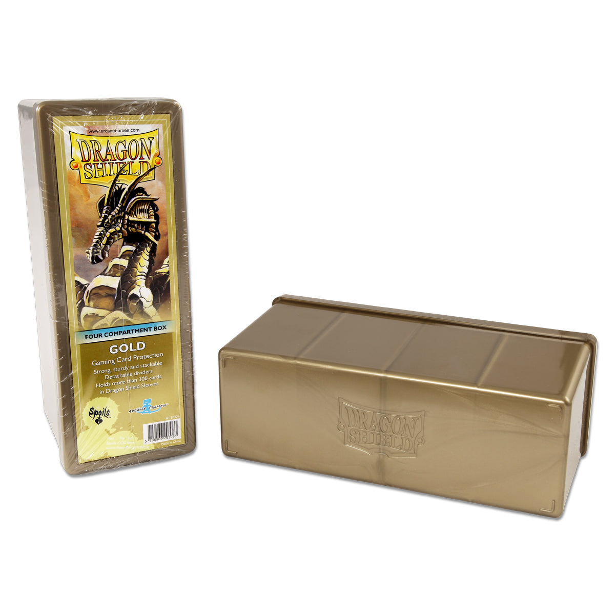 Dragon Shield: Four Compartment Box (Gold)