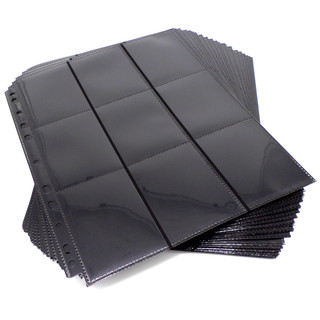 Luck Dragon Accessories: 18 Pocket Side-Loading Pages Black (Pack of 50)