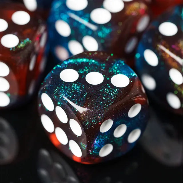 Level Up Dice | 16mm D6 Galaxy Dragon Scale | 12 Dice