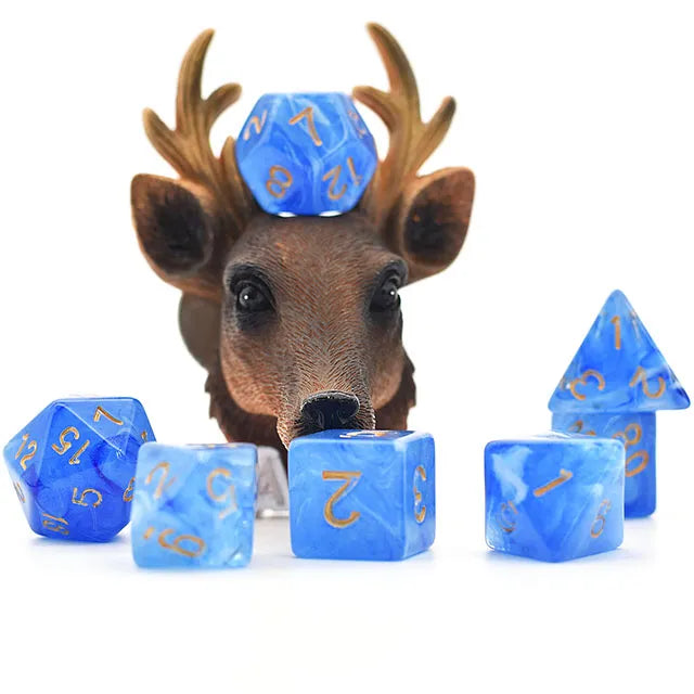 Level Up Dice | Translucent Silk | Blue