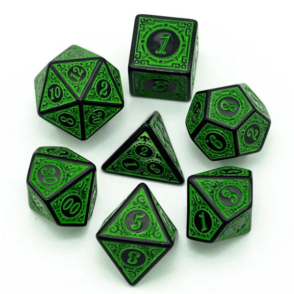 Level Up Dice | Pattern Dice | Green - Level Up Store