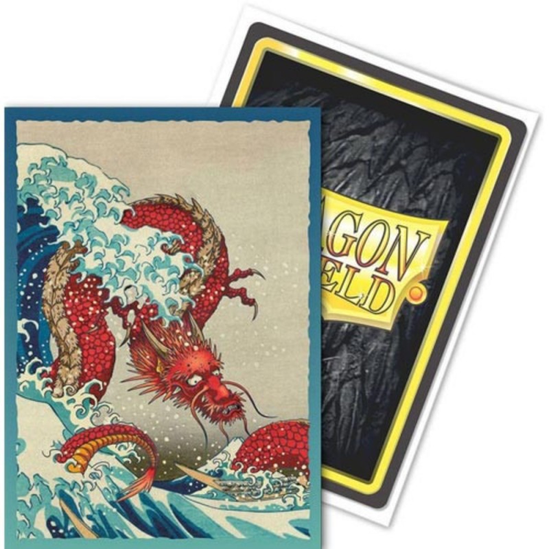 Art - Dragon Shield Sleeves Standard: Brushed Great Wave (100)