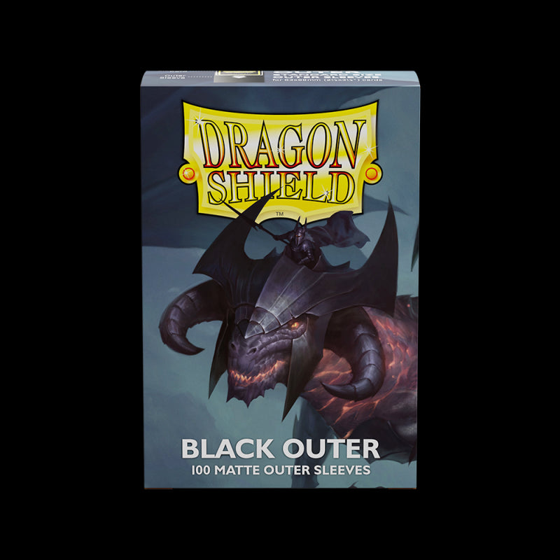 Dragon Shield - Standard Size Outer Black Card Sleeves