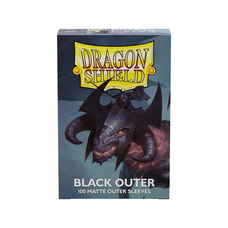 Dragon Shield - Standard Size Outer Black Card Sleeves - Level Up