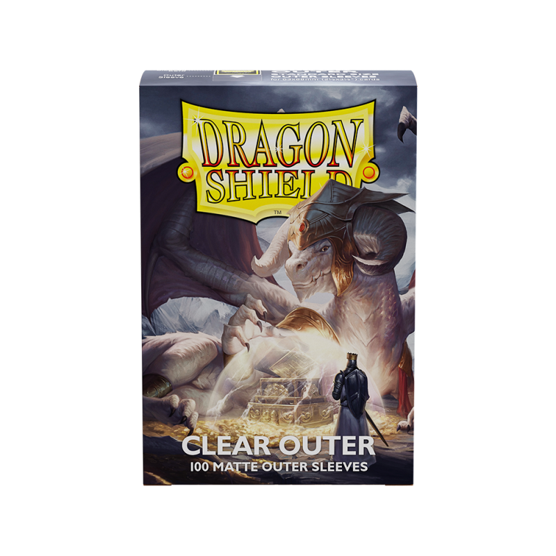 Dragon Shield - Standard Size Outer Clear Card Sleeves - Matte - Level Up Store Dragon Shield - Standard Size Outer Clear Card Sleeves - Matte - Level Up Store