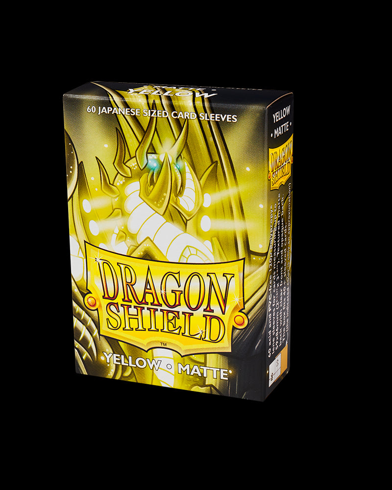 Dragon Shield Sleeves Japanese: Matte Yellow (60)