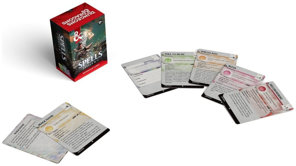 Dungeons & Dragons: Reference Cards - Spells: Levels 0-1