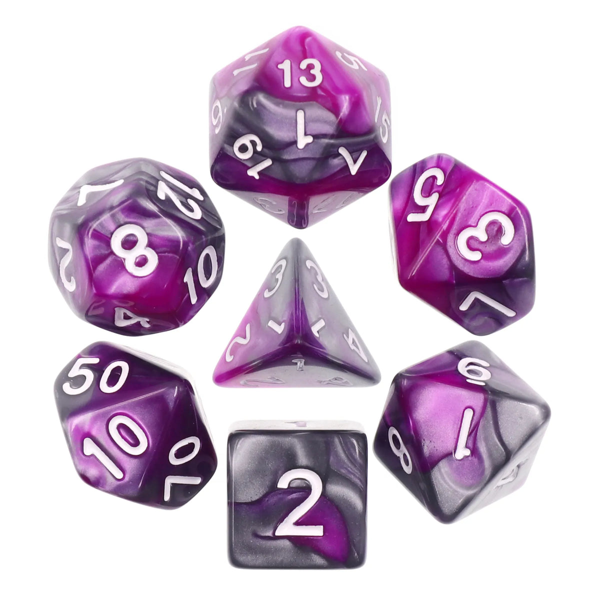 (Silver+purple) 
Blend color dice