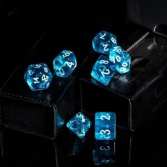 Level Up Dice | Translucent | Light Blue