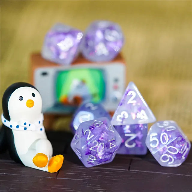 Level Up Dice | Butterfly | Purple Grey