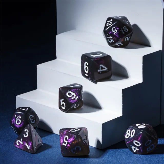 Level Up Dice | Shimmer | Black