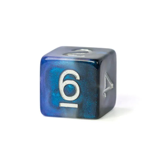 Level Up Dice | Galaxy | Silver Blue