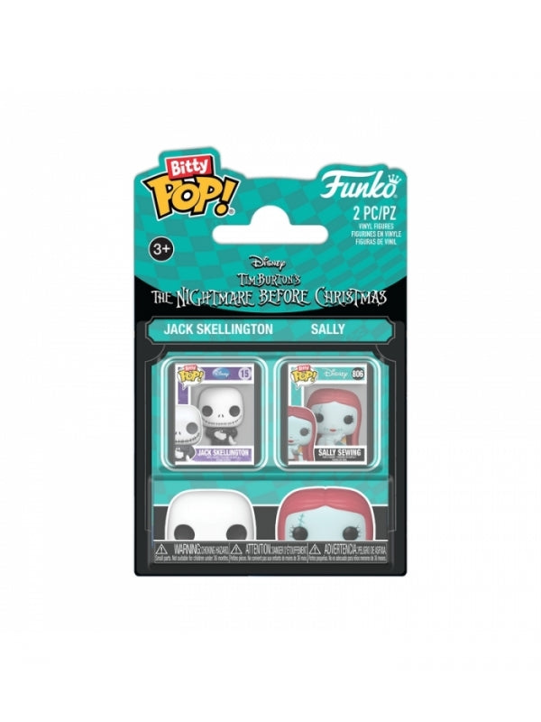 FUNKO BITTY POP!: The Nightmare Before Christmas - Jack & Sally 2 Pack