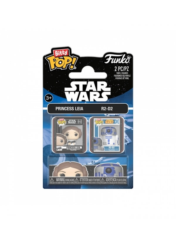 FUNKO BITTY POP!:  Star Wars - Leia & R2D2 2 Pack
