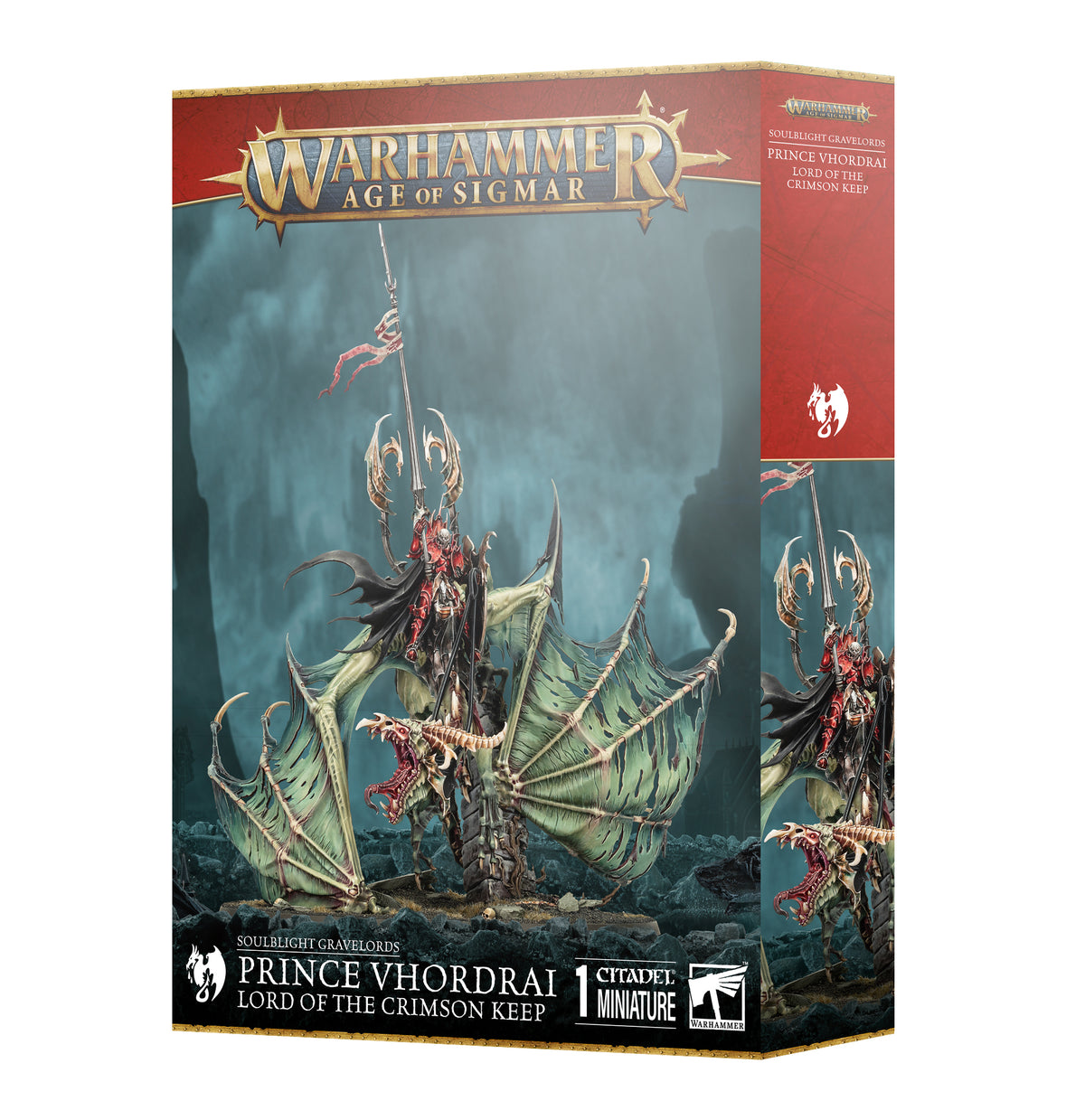 Warhammer: Age of Sigmar - Soulblight Gravelords: Prince Vhordrai, Lord of the Crimson Keep/Revenant Draconith