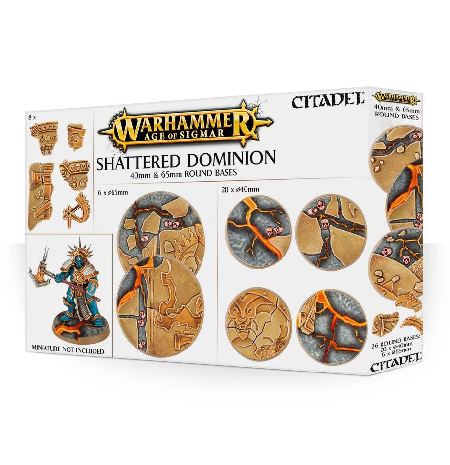 Warhammer Age Of Sigmar: AOS: SHATTERED DOMINION: 65 & 40MM ROUND