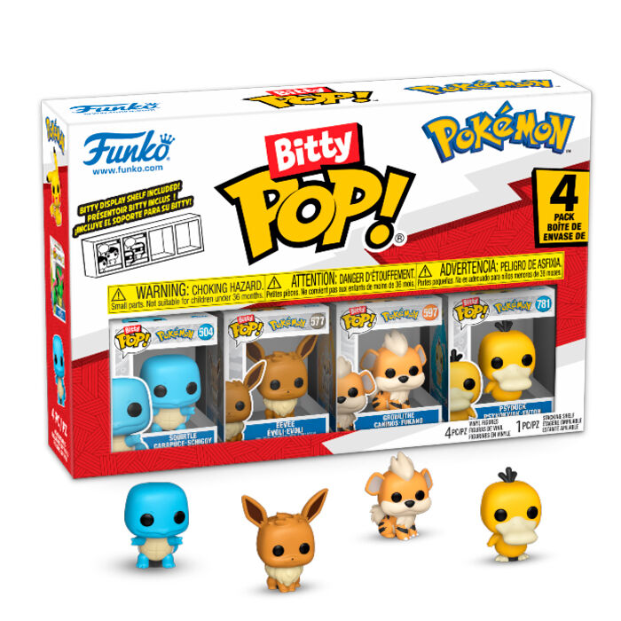 FUNKO BITTY POP!:Pokemon - Squirtle 4 Pack