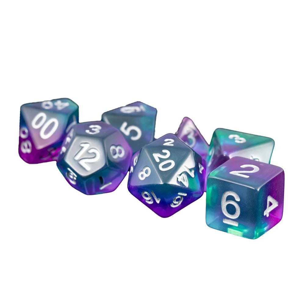 Blue Aurora - 16mm Resin Dice Set
