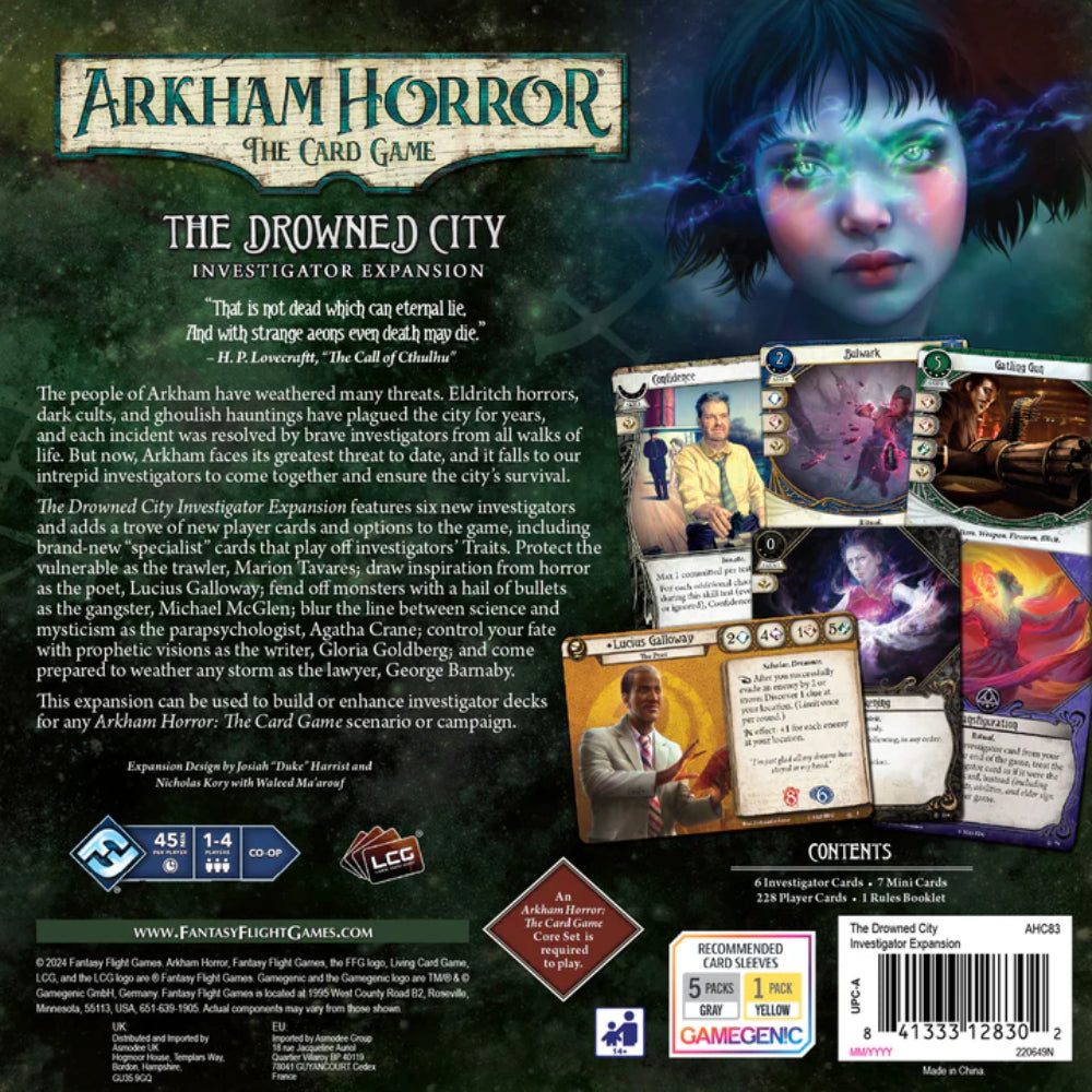 Arkham Horror LCG - The Drowned City Investigator Expansion
