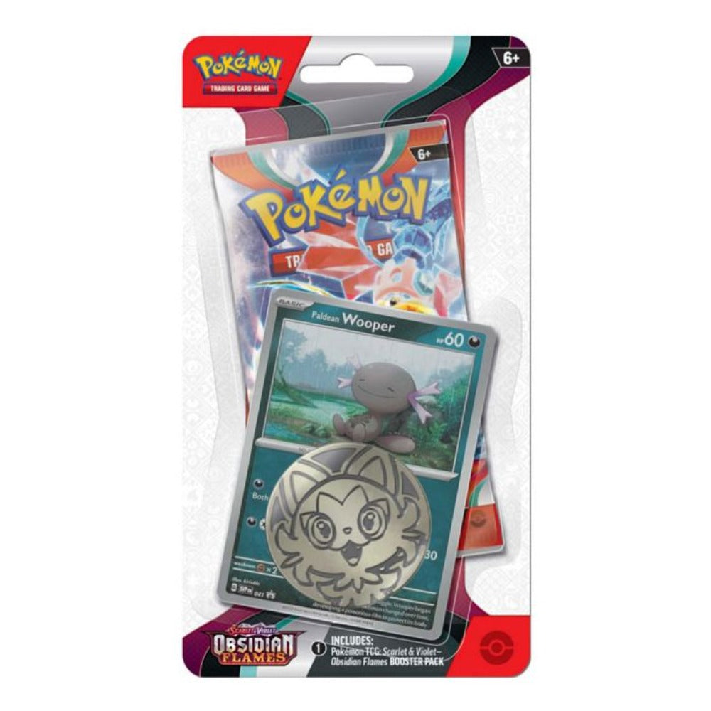 Pokémon Scarlet & Violet | Obsidian Flames | Checklane Blister - Paldean Wooper