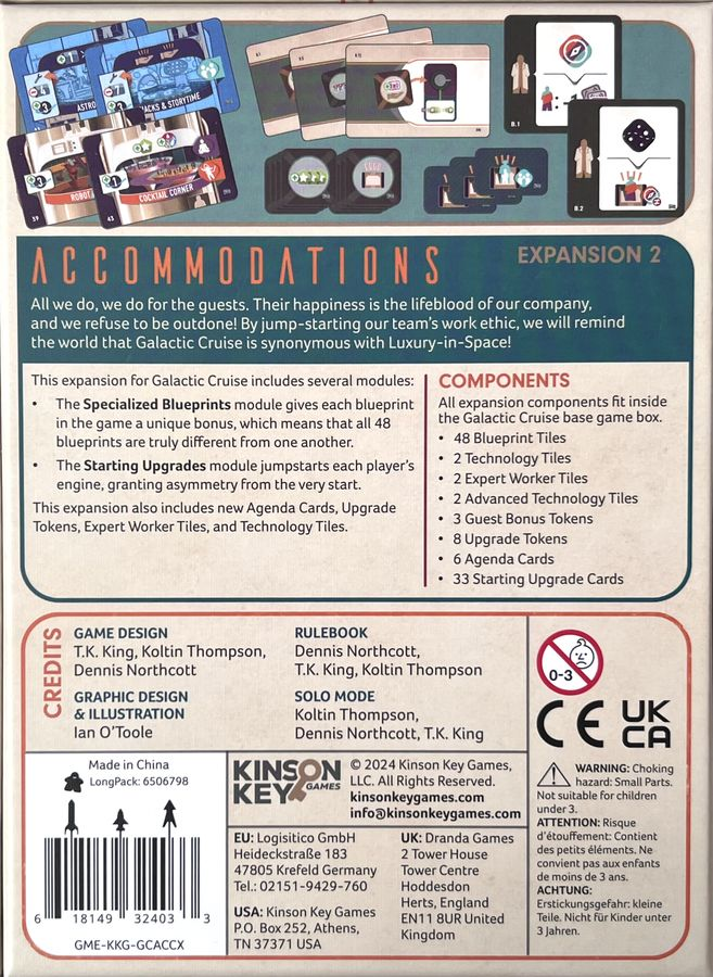 Galactic Cruise: Accommodations Expansion