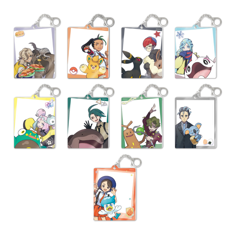 Pokemon Chinese | Paldea Trainer Photo Card Keychain Set (Blind Box)