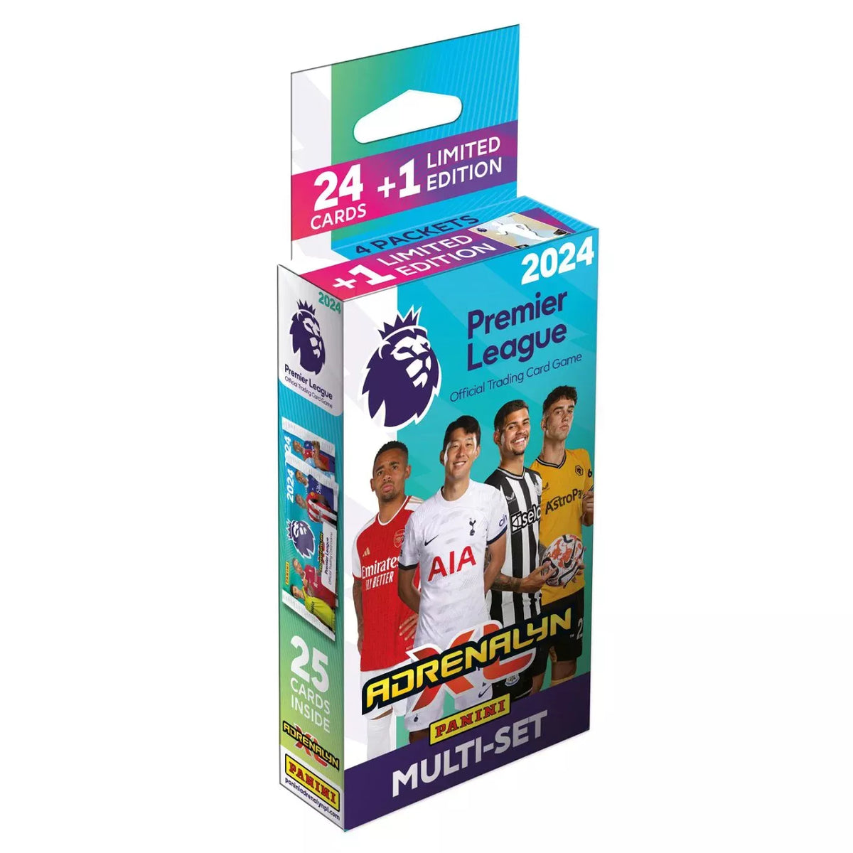 Premier League Adrenalyn XL 2024 Official Trading Card Game | Eco Booster (4 Packs, 1 Promo)