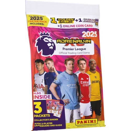 Premier League Adrenalyn XL™ 2024/25 Official Trading Card Game | Starter Pack (3 Packs)