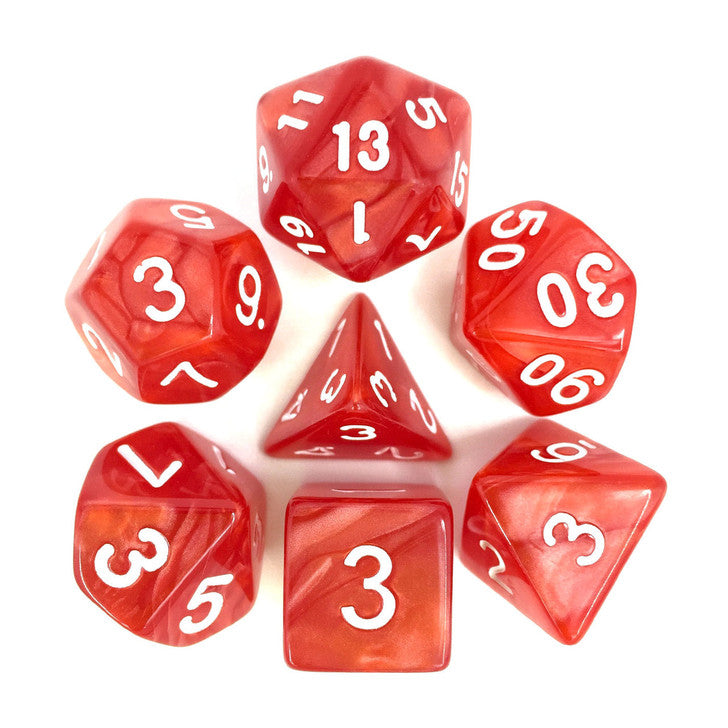 Red pearl dice