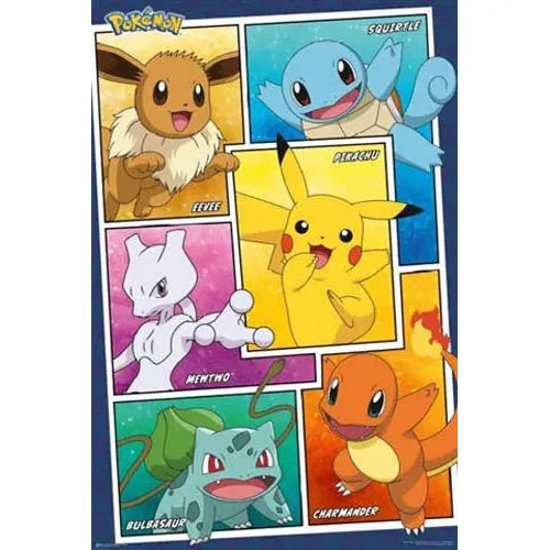 Pokemon Poster - Character Panels