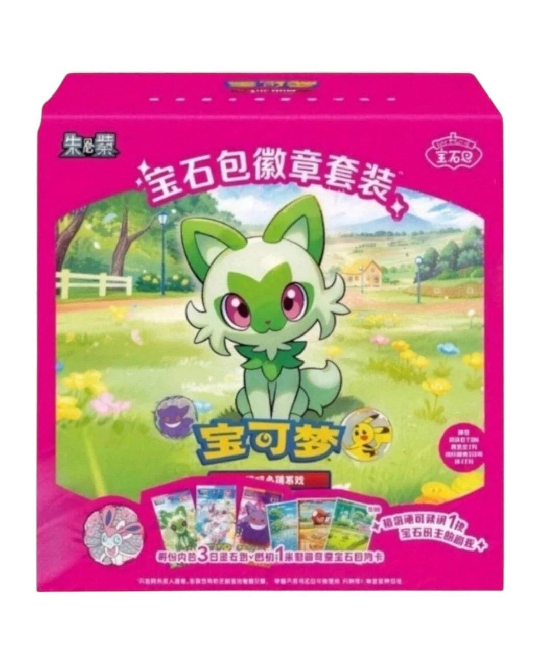 Pokemon Chinese | Gem Pack Badge Set Box