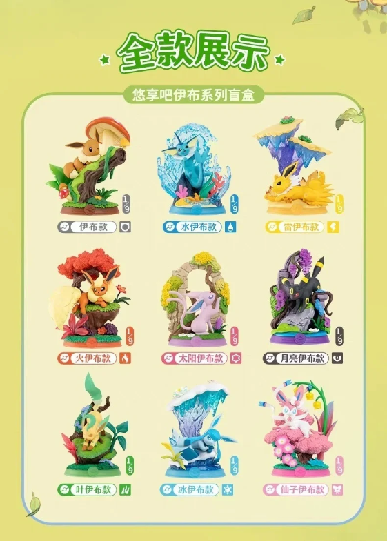 Pokemon Chinese | Funism Eevee Adventure Blind Box