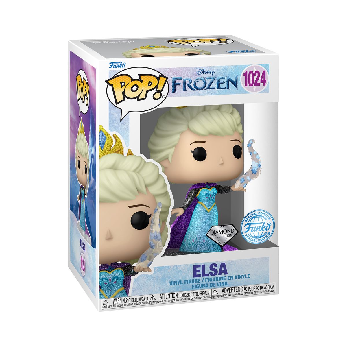 FUNKO POP!: Ultimate Princess - Elsa (Diamond Glitter) (Special Edition)