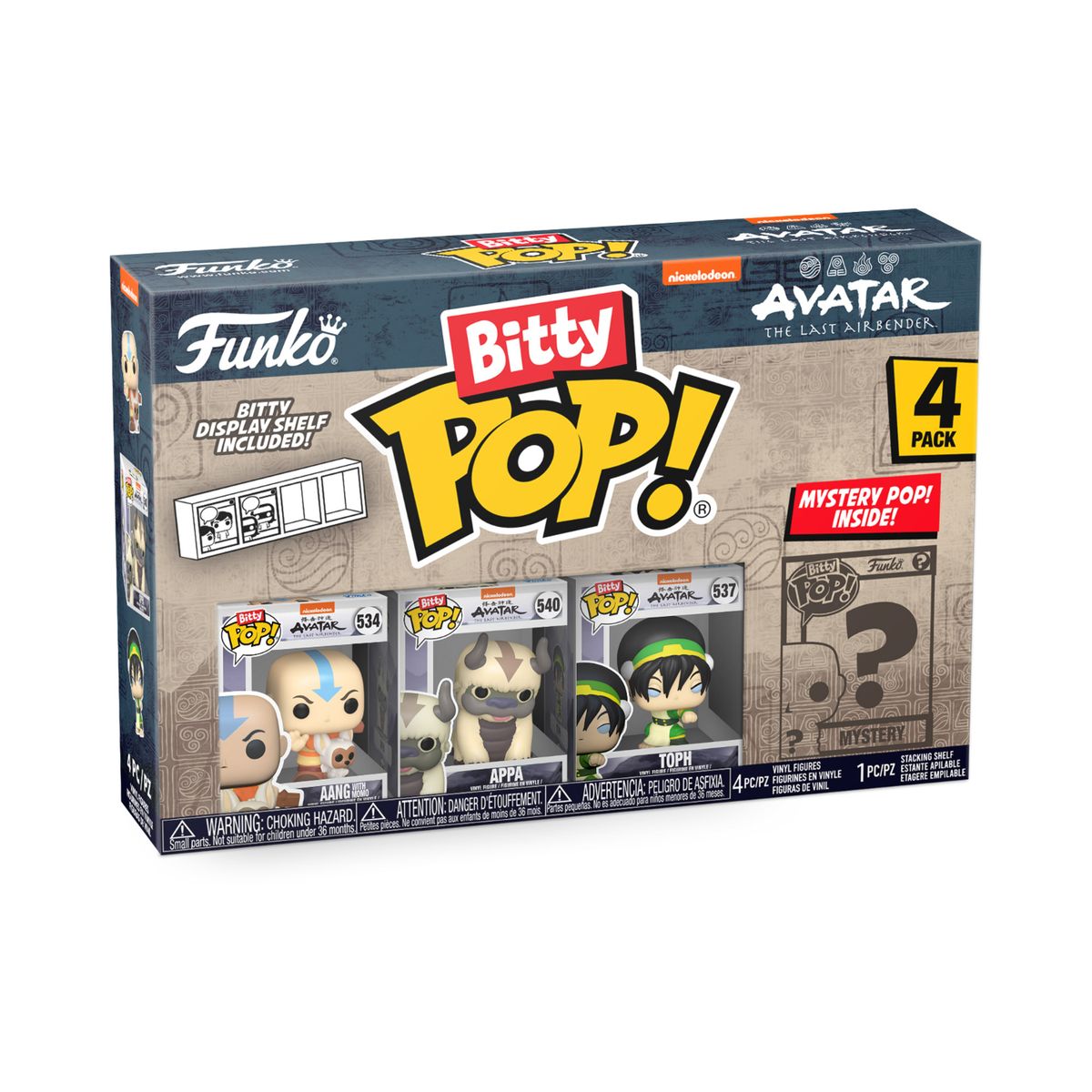 FUNKO BITTY POP!: Avatar - TLA Aang 4-pack
