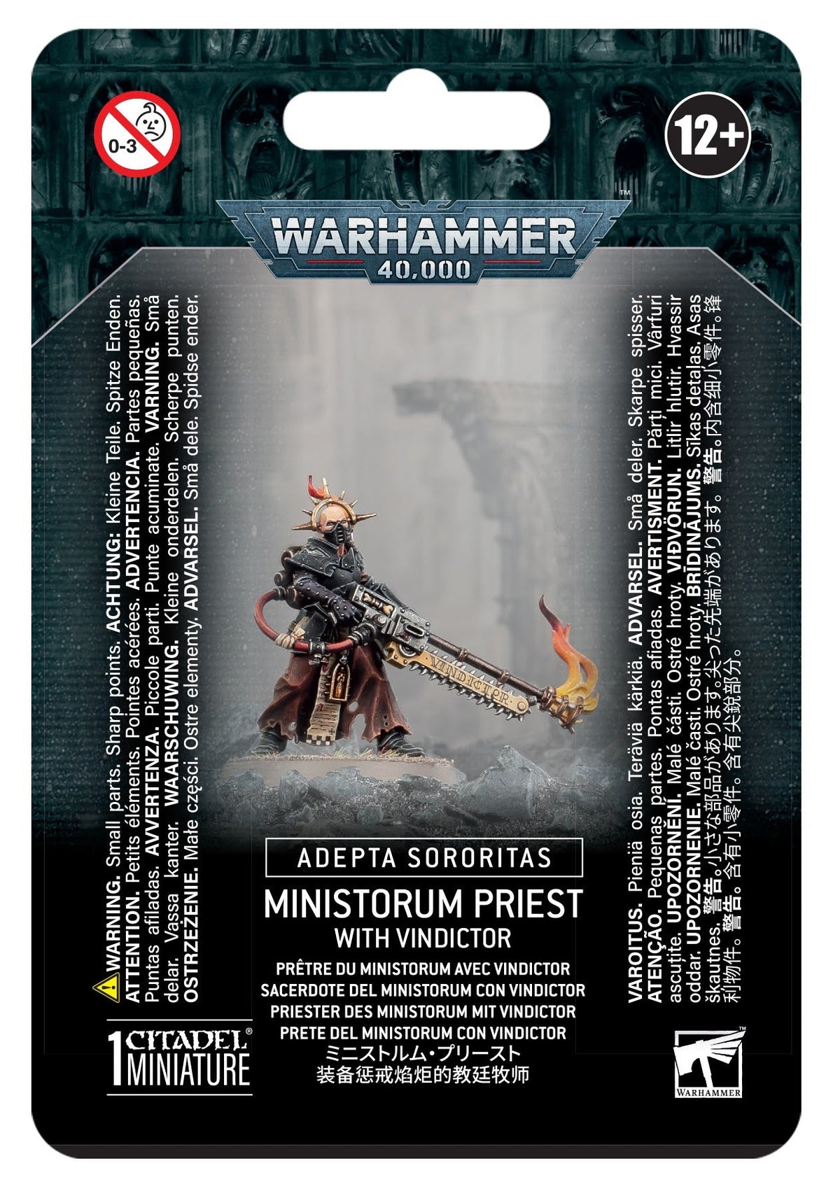 Warhammer 40K: A/S: MINISTORUM PRIEST WITH VINDICTOR