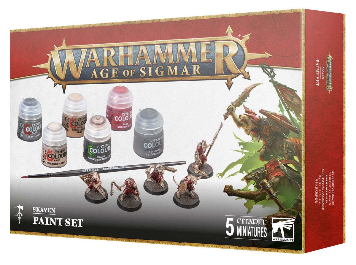 Warhammer Age Of Sigmar: AOS SKAVEN + PAINT SET ENG/SPA/PORT/LAT