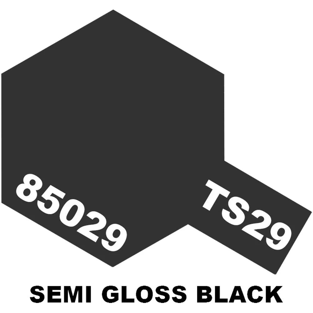 Tamiya Color | For Plastics | Semi-Gloss Black